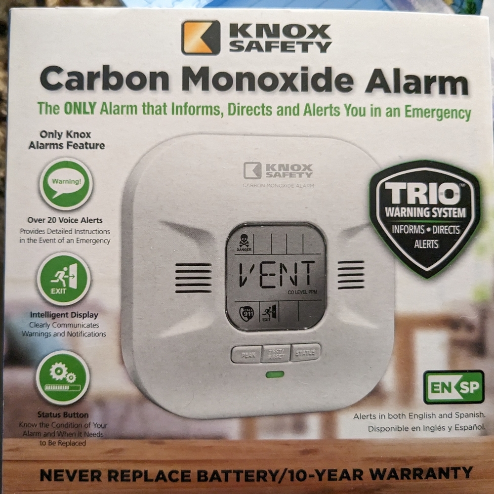 Talking carbon monoxide alarm